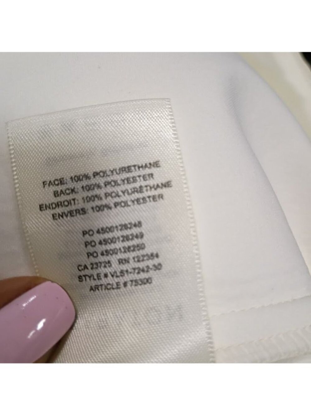 Babaton Cream Faux Leather Size 6 High-Waisted Mini Skirt - Picture 5 of 11